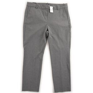 NEW J. Crew Slim cropped Ruby pant in stretch twill grey pants size 14